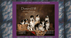Desktop Screenshot of diamondhillaustralianshepherds.com